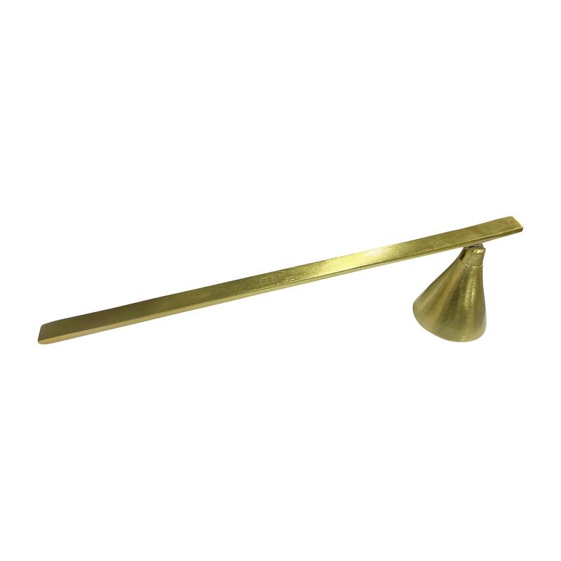 Sagebrook Home Modern Gold Metal Cone Candle Snuffer, 11" Aluminum 11
